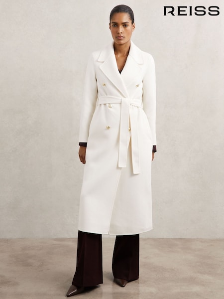 Reiss Cream Dora Petite Coat (H64319) | €490