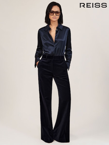 Reiss Navy Verda Petite Trousers (H64322) | €235