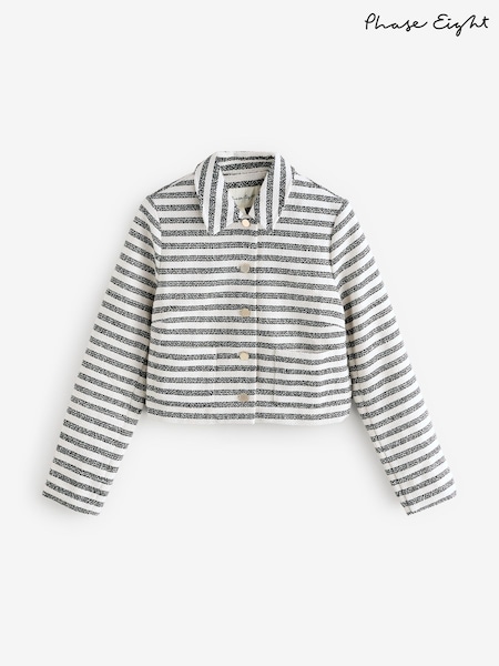 Phase Eight Blue Neave Stripe Jacket (H64495) | €190