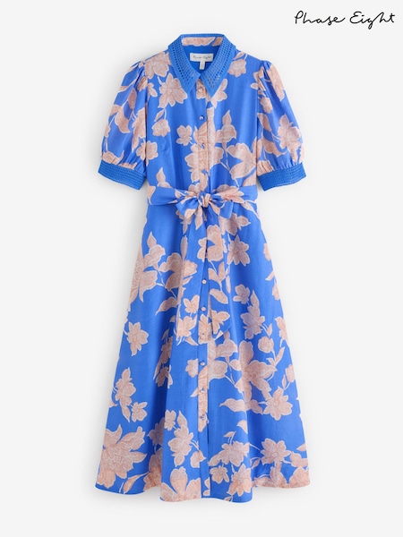 Phase Eight Blue Delphine Dress (H64500) | €178