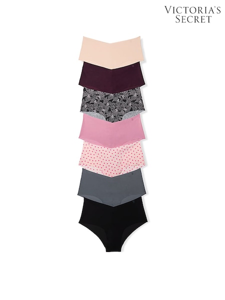 Nude/Red/Black/Pink/White/Grey - Victoria's Secret 7 Pack Knickers