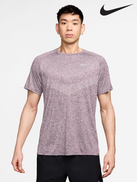 Light Violet Pink - Nike Dri-FIT Stride Running T-Shirt (H65115) | 298 LEI
