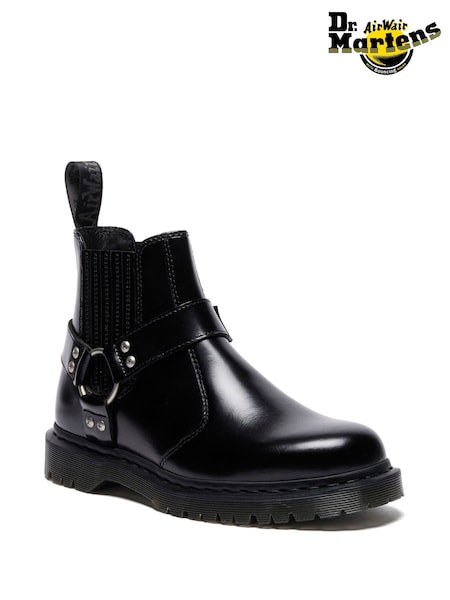 Dr. Martens Black 2976 Harness Analine Shoes (H65378) | €239