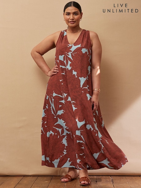 Live Unlimited Floral Print Maxi Sun Dress (H65381) | 126 €