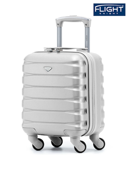 srebrna (barva); srebro - Flight Knight Lightweight 4 Wheel ABS Hard Case Cabin Carry On Hand Luggage Approved For Over 100 Airlines Suitcases (H65668) | € 66