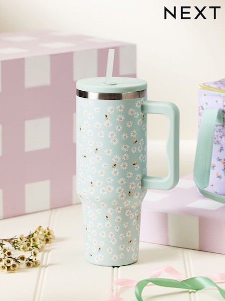 Floral Bee Print 1.2L Stainless Steel Water Bottle (H65932) | kr265