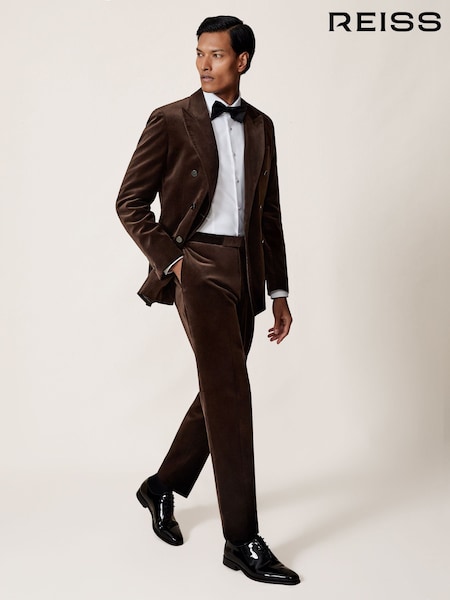 بني - Reiss Royale T Suit Trousers (H65979) | ‏1,138 د.إ.‏