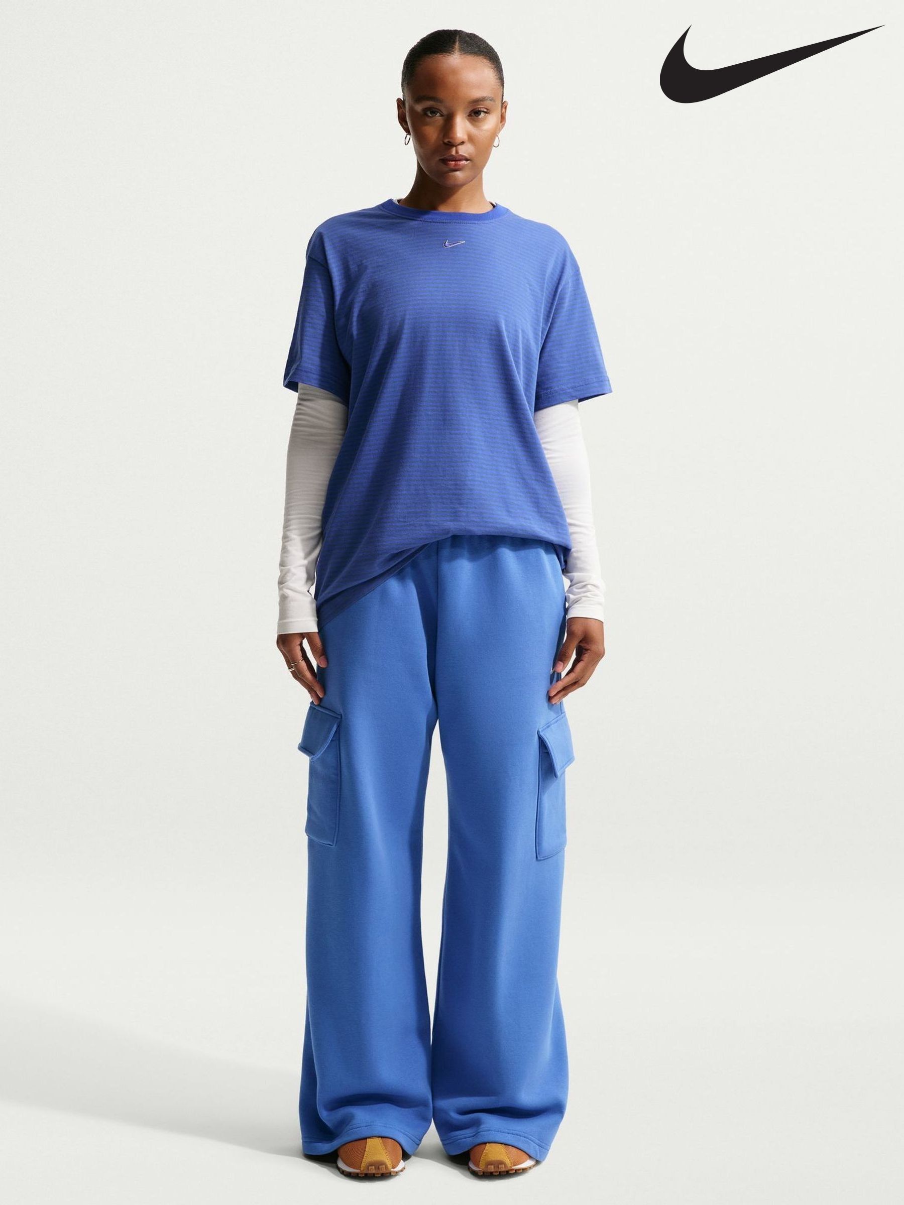 nike oversized stripe t shirt