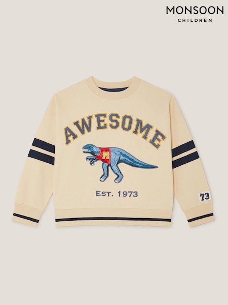 Monsoon Natural Dinosaur Varity Sweatshirt (H66197) | €29 - €35