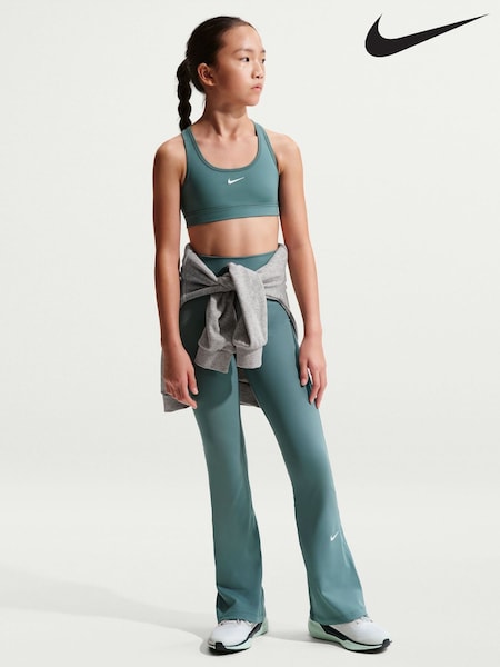 Nike Mineral Slate Dri-FIT Swoosh Support Bra (H66231) | kr480