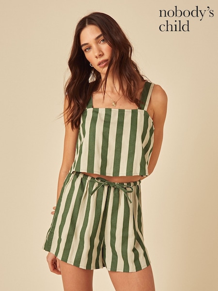 Nobodys Child Shannon Striped Linen Blend Shorts (H66240) | 70 €