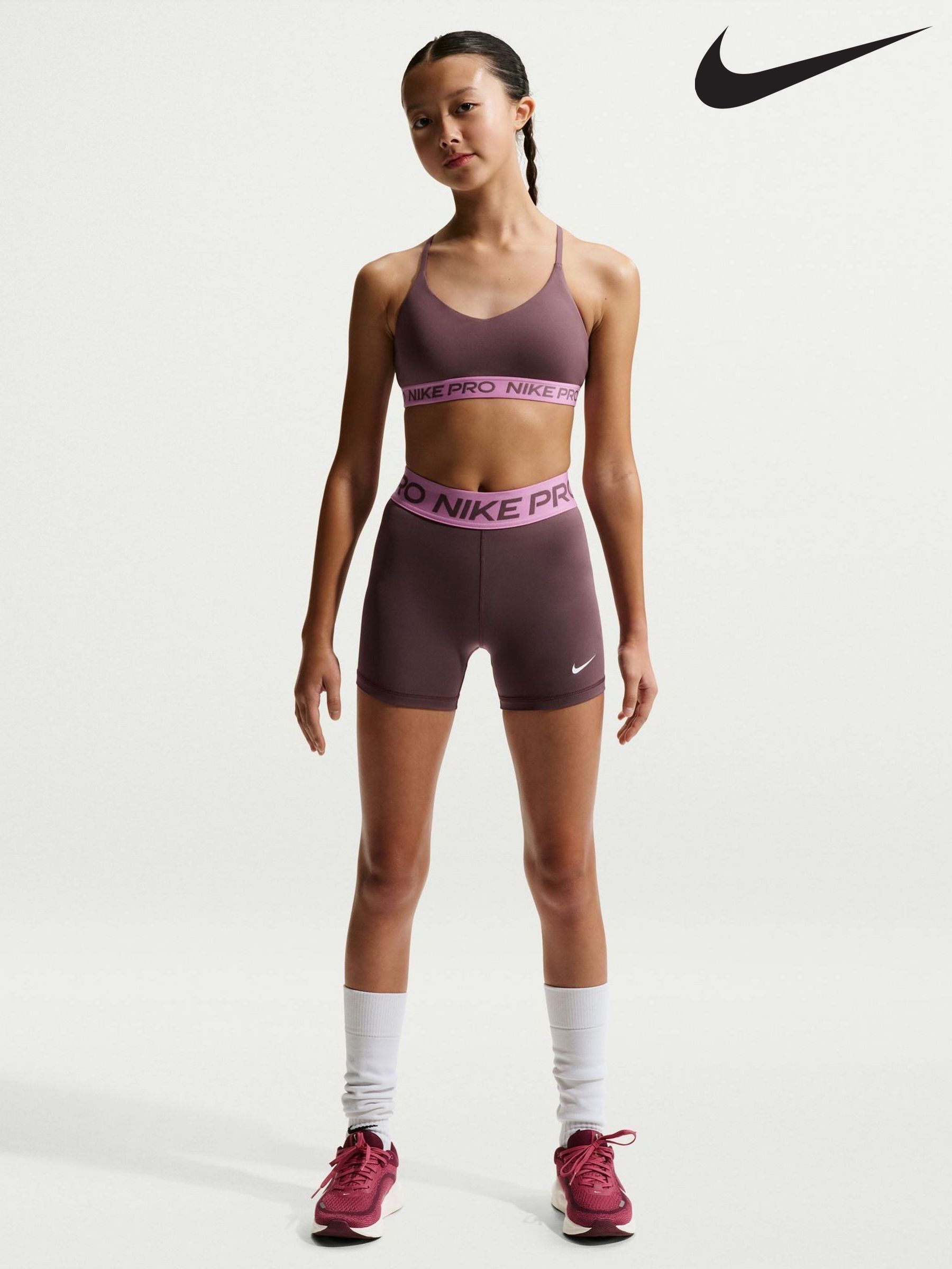 purple nike cycling shorts