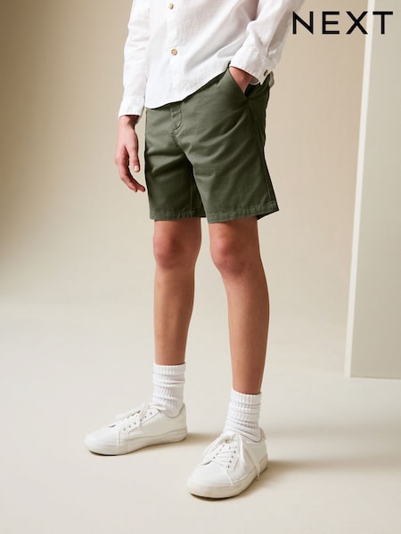 カーキ グリーン - Chino Shorts (3-16yrs) (H66334) | ¥ 1,620 - ¥ 2,630