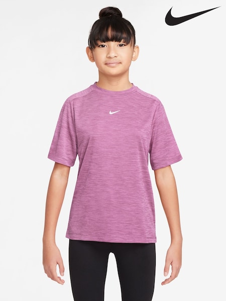 Rosa magenta - Nike Dri-FIT Short Sleeve T-Shirt (H66340) | 28 €