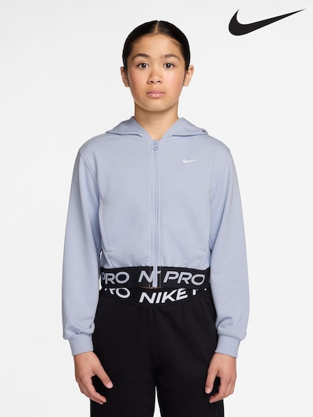 Ghost modra - Nike Pro Dri-FIT Cropped Fleece Hoodie (H66364) | € 57