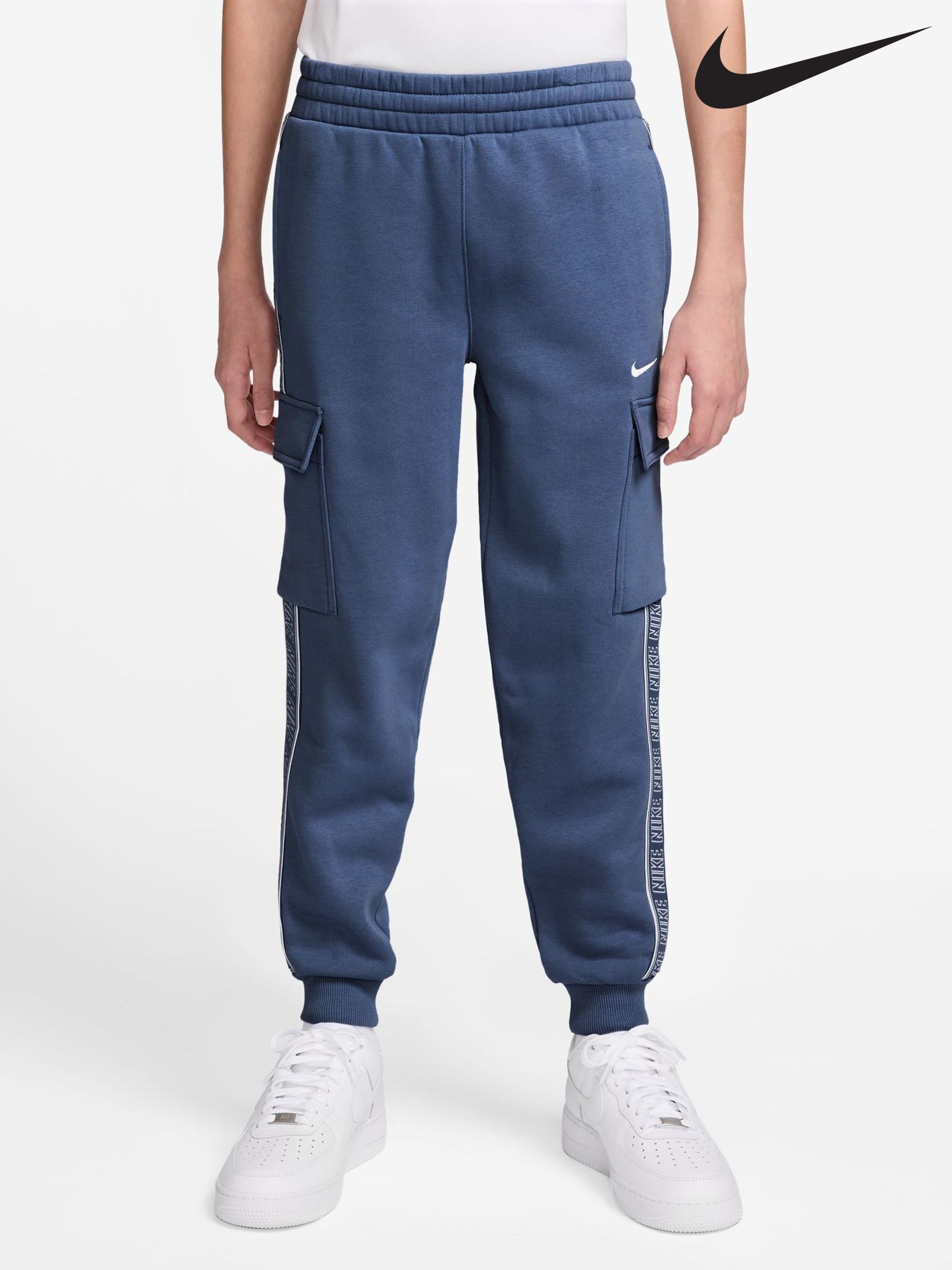 blue nike cargo joggers
