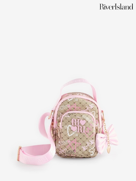 River Island Girls Graffiti Monogram Festival Bag (H66414) | €24
