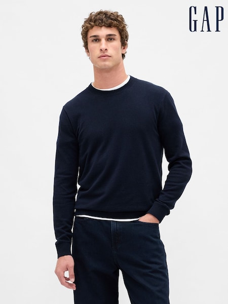 Gap Navy Blue CashSoft Crew Neck Jumper (H66416) | €53