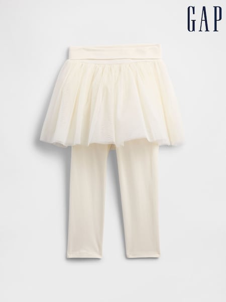 Gap White Tulle Skirt Leggings (6mths-5yrs) (6mths-5yrs) (H66502) | €24