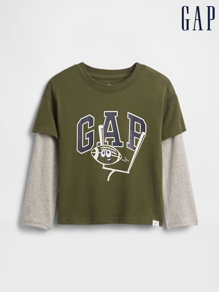 Gap Graphic Crew Neck Short Sleeve T-Shirt (6mths-5yrs) (6mths-5yrs) (H66526) | 17 €