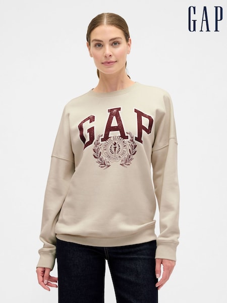 Gap Cream Oversized Graphic Sweatshirt (H66533) | €46
