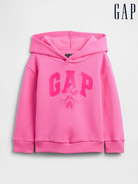 Gap Pink Disney Relaxed Logo Hoodie (6mths-5yrs) (6mths-5yrs) (H66536) | €25