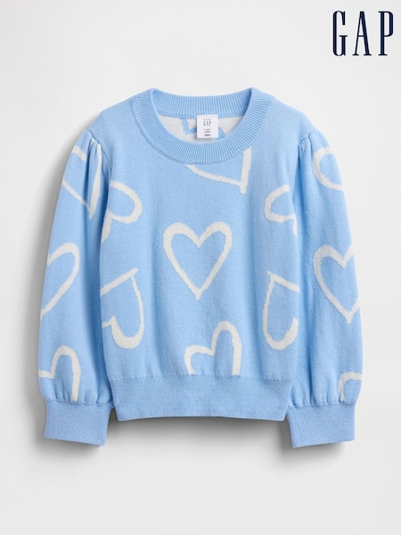 Gap Blue Crew Neck Sweatshirt (6mths-5yrs) (H66537) | €35