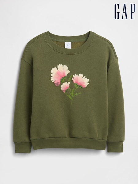 Gap Green Oversized Graphic Sweatshirt (6mths-5yrs) (6mths-5yrs) (H66558) | €24