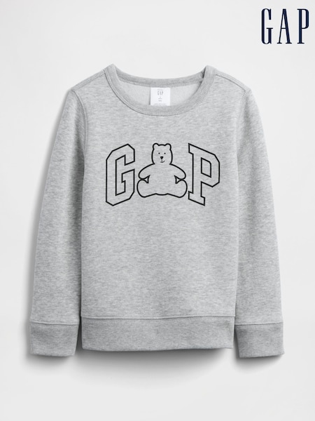 Gap Grey Logo Sweatshirt (6mths-5yrs) (H66564) | €21