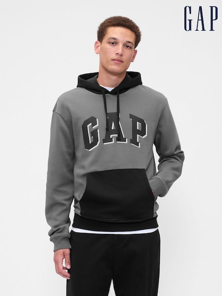 Gap Grey Relaxed Logo Colourblock Hoodie (H66583) | €46