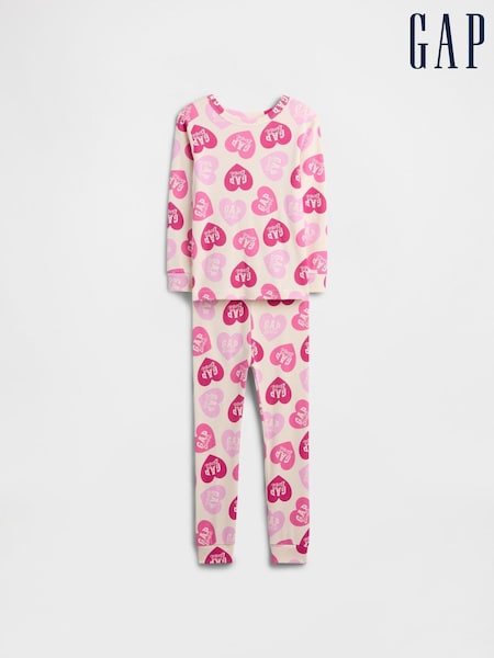 Gap White Barbie Cotton Pyjamas Set (6mths-5yrs) (6mths-5yrs) (H66616) | €29