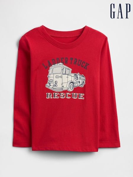 Gap Red Graphic T-Shirt (6mths-5yrs) (H66625) | €13