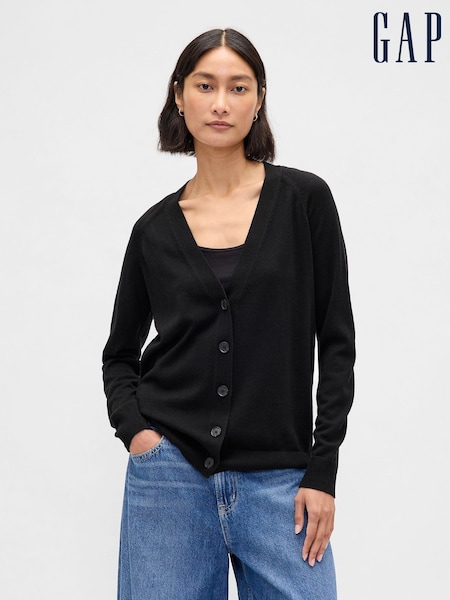 Gap Black Boyfriend Merino Cardigan (H66628) | €71