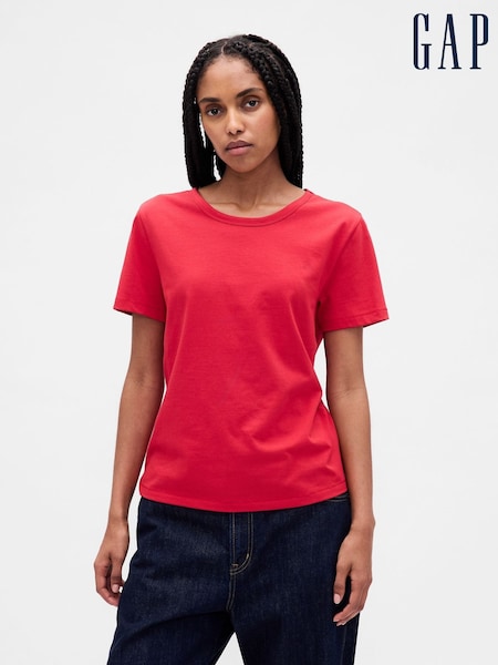 Gap Red Vintage Soft Crew Neck Short Sleeve T-Shirt (H66649) | €19