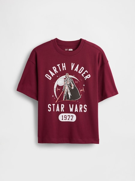 Burgundsko rdeča - Gap Star Wars Graphic Crew Neck Short Sleeve T-Shirt (4-13yrs) (4-13yrs) (H66651) | € 33
