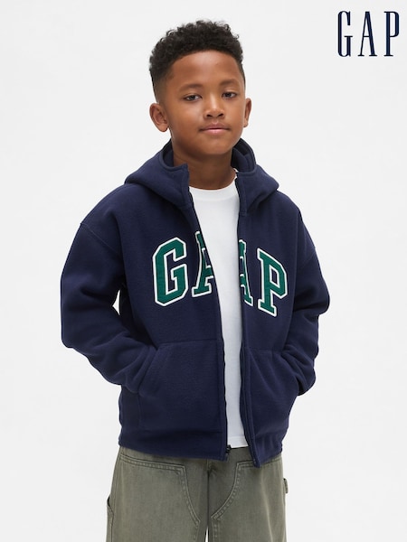 Gap Blue VintageSoft Logo Zip Hoodie (4-13yrs) (4-13yrs) (H66658) | €46