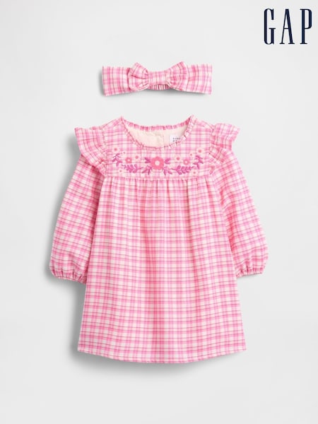 Gap Pink Gingham Dress Set (Newborn-24mths) (0-24mths) (H66663) | € 55