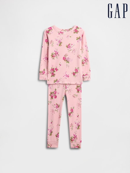 Gap Pink Brushed Cotton Pyjama Set (6mths-5yrs) (6mths-5yrs) (H66665) | €24