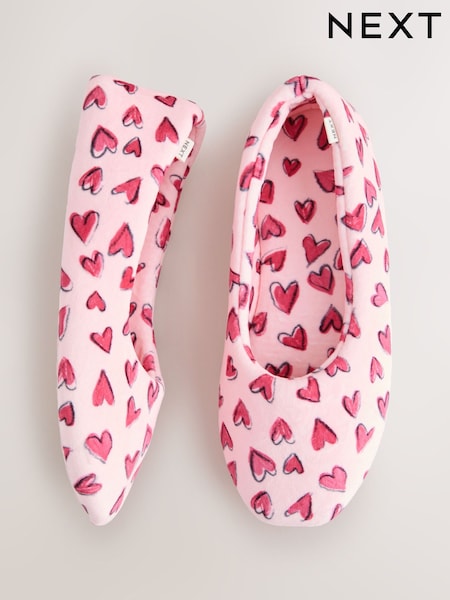 Pink Hearts Ballet Slippers (H66697) | €17