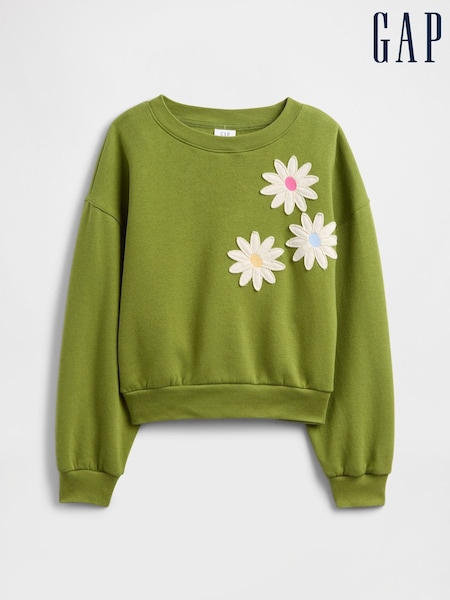 Gap Green Oversized Graphic Sweatshirt (4-13yrs) (4-13yrs) (H66734) | €24
