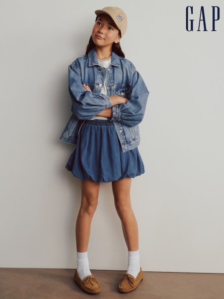 Gap Blue Denim Bubble Skort (4-13yrs) (4-13yrs) (H66738) | €46