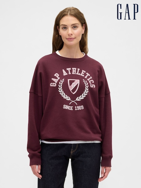 Gap Red Oversized Graphic Sweatshirt (H66744) | €46