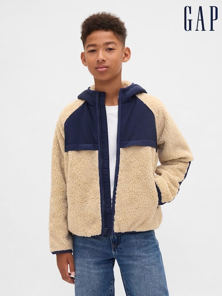 Gap Beige Sherpa Jacket (4-13yrs) (H66824) | €93