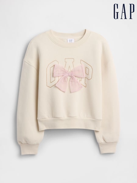 Gap Cream Oversized Graphic Sweatshirt (4-13yrs) (4-13yrs) (H66840) | €24