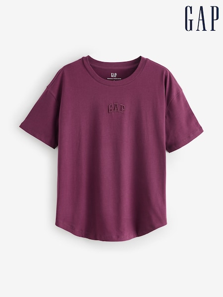 Gap Burgundy Red Arch Logo T-Shirt (H66863) | €25