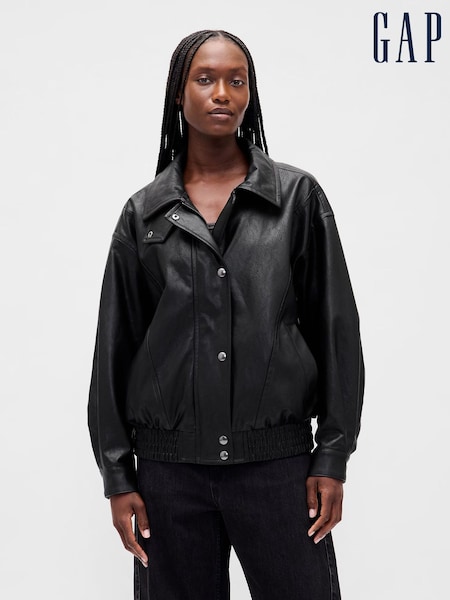 Gap Black Oversized Faux Jacket (H66878) | €177
