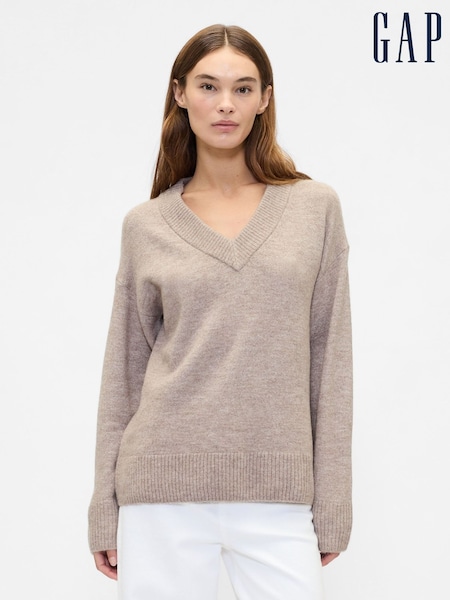Gap Brown V-Neck Jumper (H66926) | €38