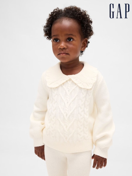 Blanco - Gap Cashsoft Collar Jumper (6mths-5yrs) (6mths-5yrs) (H66935) | 42 €