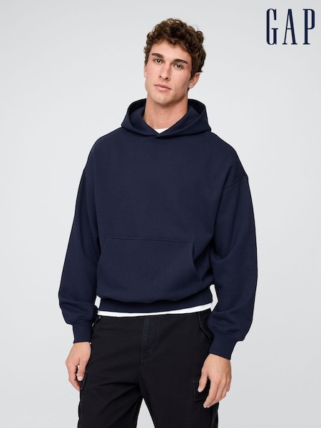 Gap Navy Blue Oversized Heavyweight Hoodie (H66936) | €113