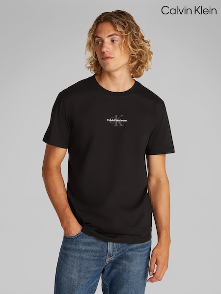 Calvin Klein Black Monogram logo T-Shirt (H66985) | €50